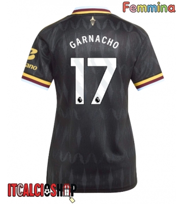 Aston Villa Alejandro Garnacho #17 Seconda Maglia Femmina 2026-27 Manica Corta